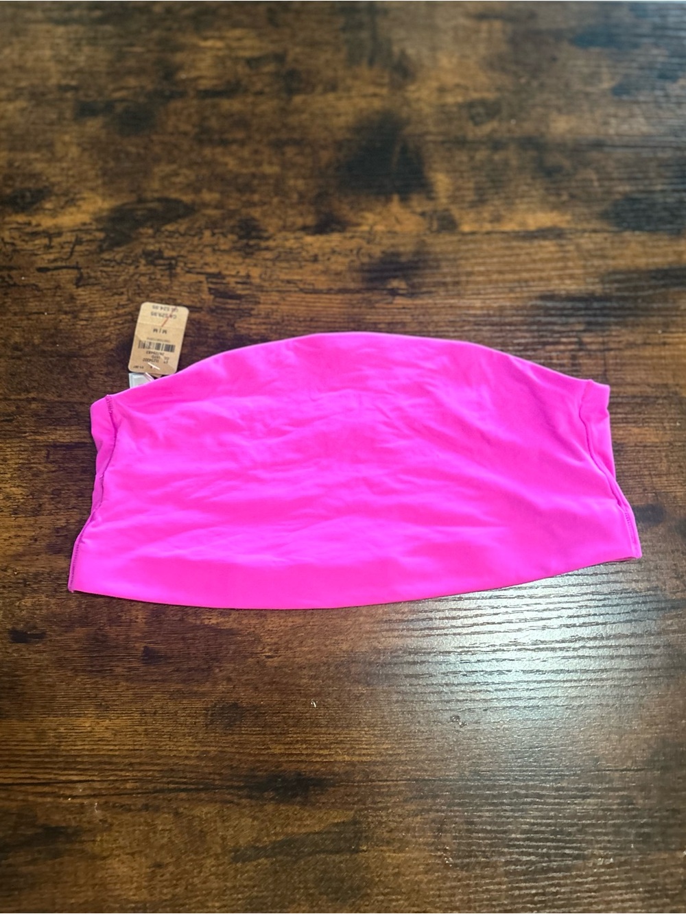 PINK Victoria's Secret Hot Pink Bandeau Top